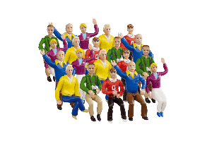 Set de figuras, tribuna - 20021129