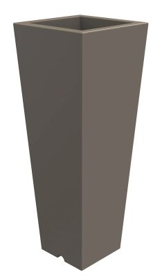 Jarrón Quadro 34x86 cm - Gris - Arkema Design
