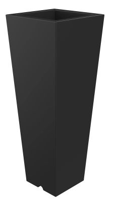 Jarrón Quadro 34x86 cm - Antracita - Arkema Design