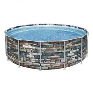 Piscina Swing Elite Frame Stone design - Ø 488 x 122cm