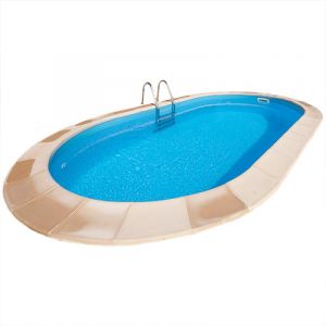 Piscina Ibiza 800x416x150cm - Ovalada enterrada