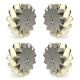 Set de Ruedas Mecanum de Acero de 203 mm (2x Izquierda, 2x Derecha) - 14138