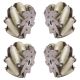 A Set of 152mm Industrial Wheel Mecanum Wheel incl. 8 PU Roller(150KG LOAD) - 14169 