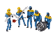 Set de figuras, mecánicos (azul/amarillo) - 20021132