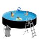 Piscina Azuro Graphite Ø 460x120cm - set completo