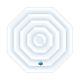 Cubierta isotérmica hinchable para spa octogonal Silver y Rover